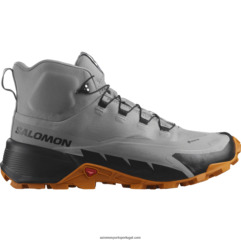 Salomon botas de caminhada masculinas - caminhada cruzada 2 mid gore-tex 04D6V837 gaivota/marmelada/preto