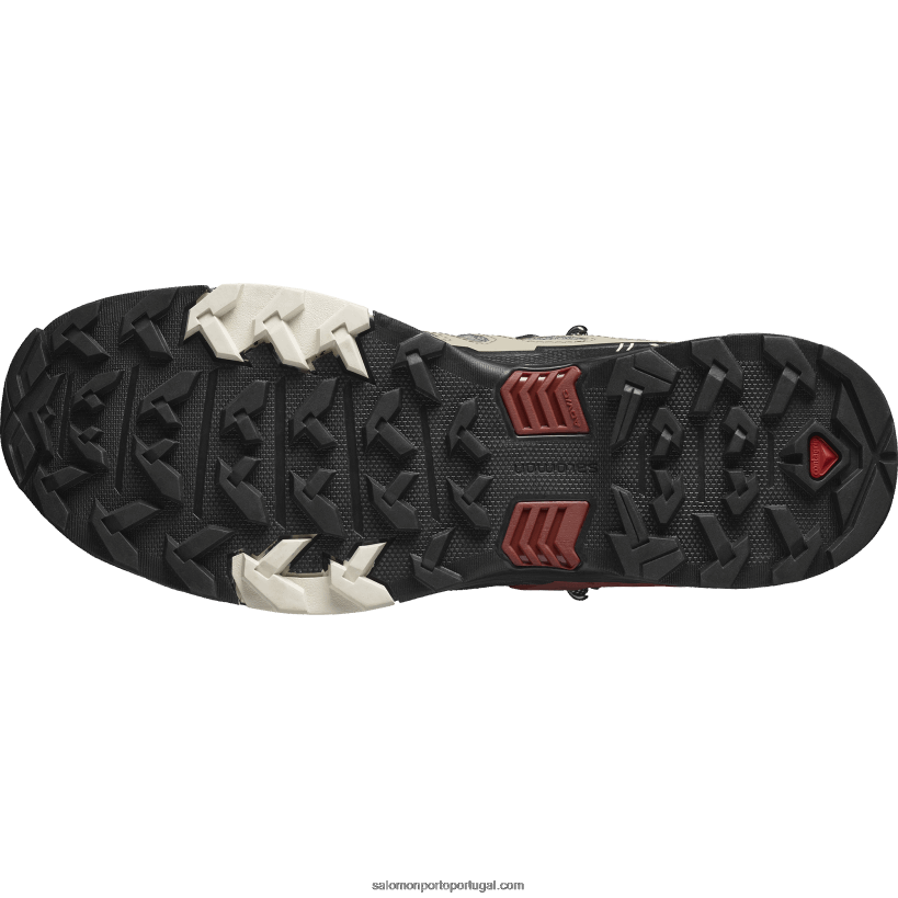 Salomon botas de caminhada para homem - x ultra 4 mid gore-tex 04D6V811 vintage caqui/preto/hena queimada