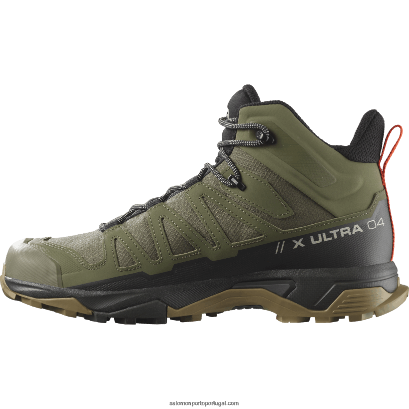 Salomon botas de caminhada para homem - x ultra 4 mid gore-tex 04D6V89 Líquen profundo verde/turfa/alga marinha