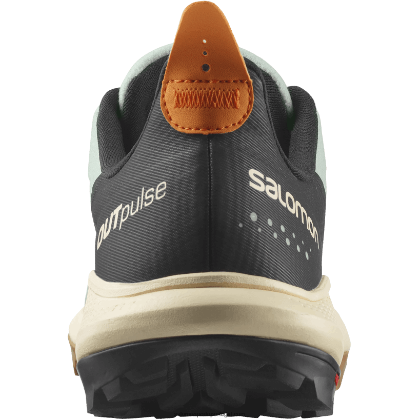 Salomon sapatos de caminhada masculinos - outpulse 04D6V829 ferro forjado/areia branqueada/laranja vibrante