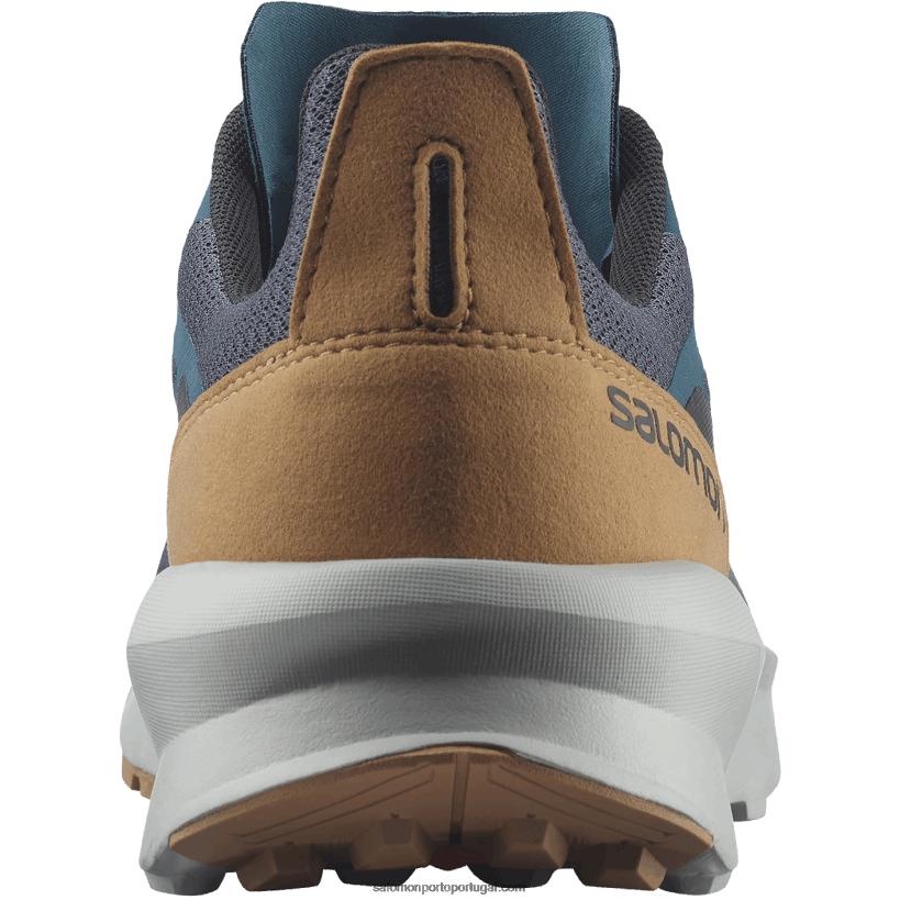 Salomon sapatos de caminhada masculinos - patrulha 04D6V846 ímã/azul pérola/marrom tabaco