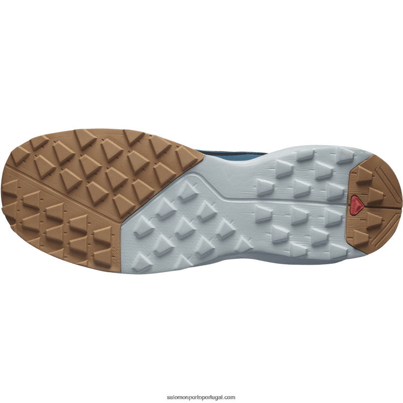 Salomon sapatos de caminhada masculinos - patrulha 04D6V846 ímã/azul pérola/marrom tabaco