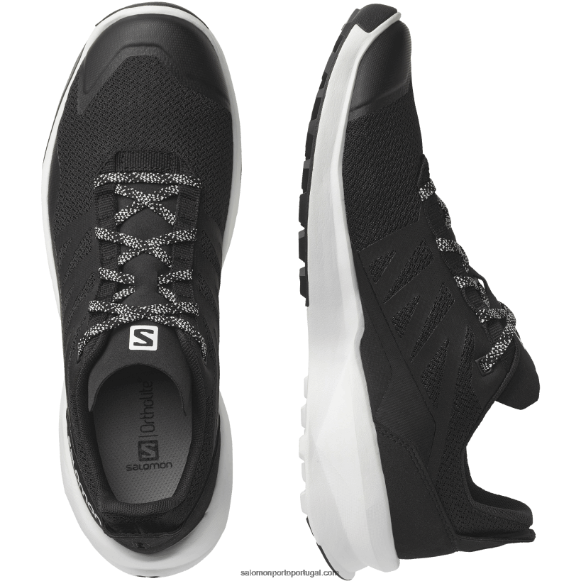 Salomon sapatos de caminhada masculinos - patrulha 04D6V847 Preto branco