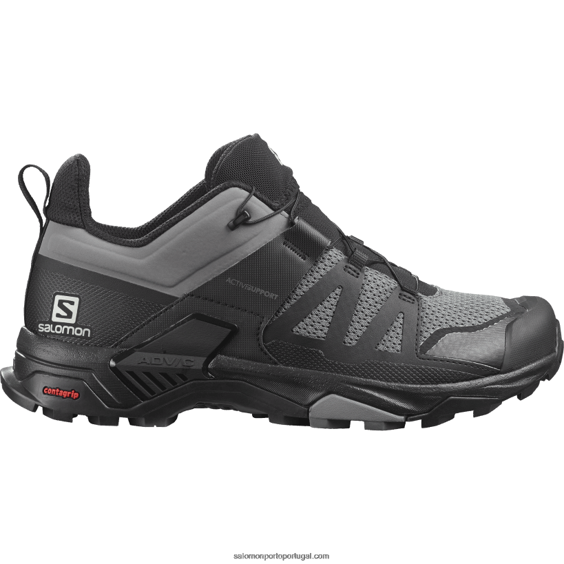 Salomon sapatos de caminhada masculinos - x ultra 4 04D6V826 sombra tranquila/preto