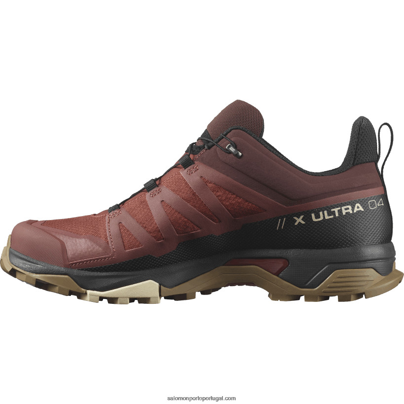 Salomon sapatos de caminhada masculinos - x ultra 4 gore-tex 04D6V815 hena queimada/preta/ouro fosco