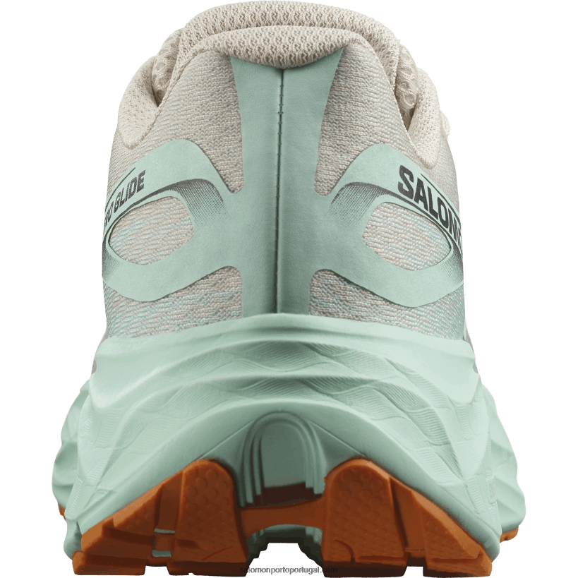 Salomon tênis de corrida masculino - aero glide 04D6V81066 areia branqueada/mandioca/pimenta laranja