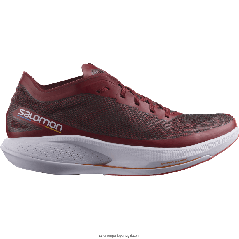 Salomon tênis de corrida masculino - fantasma 04D6V81072 ciclismo vermelho/roxo urze/laranja vibrante