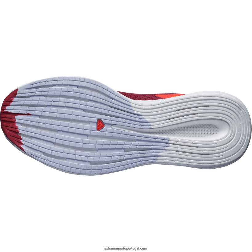 Salomon tênis de corrida masculino - spectur 04D6V81077 ciclismo vermelho/laranja vibrante/urze roxo