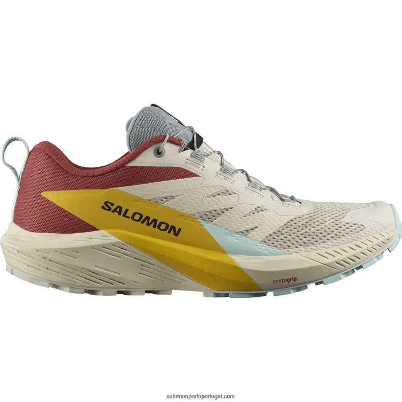 Salomon Tênis de corrida masculino - Sense Ride 5 04D6V81435 dia chuvoso/molho quente/frésia