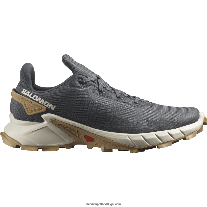 Salomon tênis de corrida masculino - alphacross 4 04D6V81483 ébano/dia chuvoso/fantasma