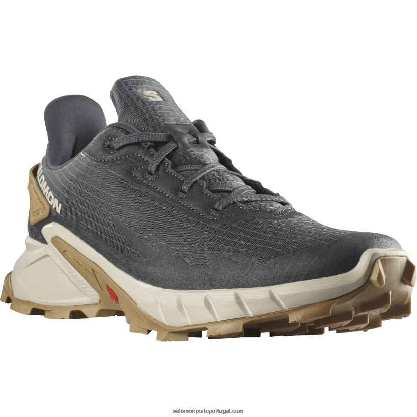 Salomon tênis de corrida masculino - alphacross 4 04D6V81483 ébano/dia chuvoso/fantasma