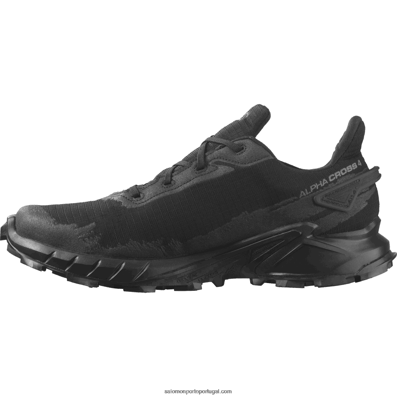 Salomon tênis de corrida masculino - alphacross 4 gore-tex 04D6V81475 preto