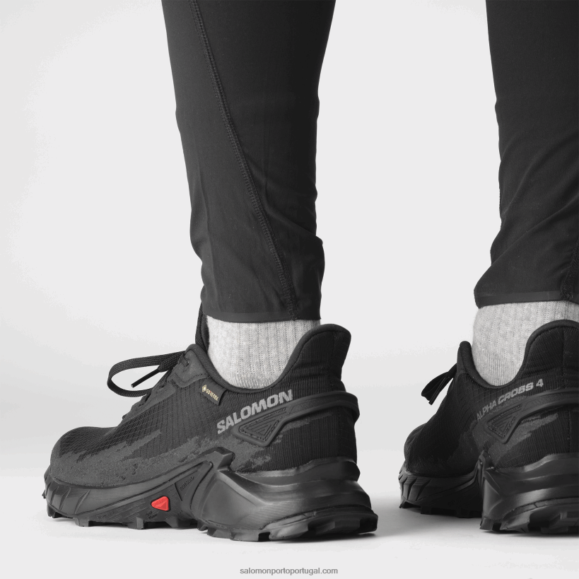 Salomon tênis de corrida masculino - alphacross 4 gore-tex 04D6V81475 preto