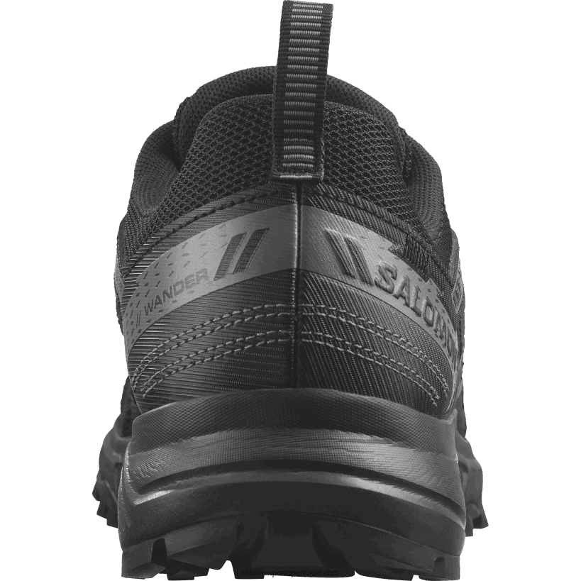 Salomon tênis de corrida masculino - andar 04D6V81486 preto/estanho/cinza geada