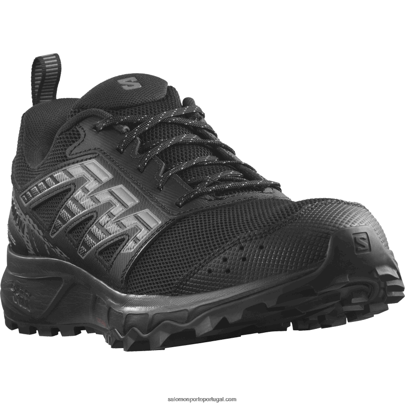 Salomon tênis de corrida masculino - andar 04D6V81486 preto/estanho/cinza geada