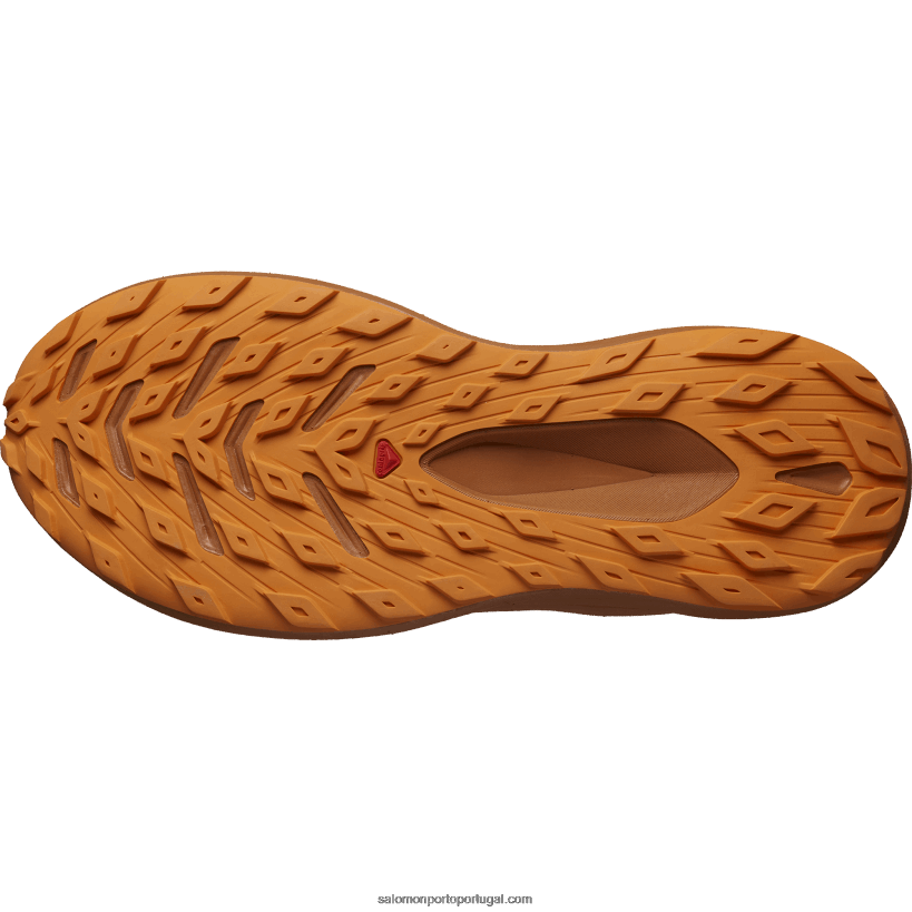 Salomon tênis de corrida masculino - glide max tr 04D6V81447 safira escura/amêndoa de açúcar/pimenta laranja