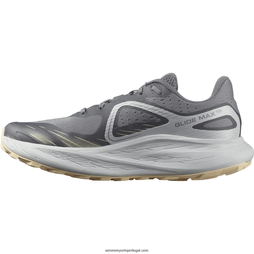 Salomon tênis de corrida masculino - glide max tr 04D6V81449 sombra tranquila/azul pérola/areia branqueada