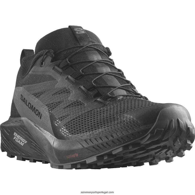 Salomon tênis de corrida masculino - sense ride 5 gore-tex 04D6V81444 preto/ímã