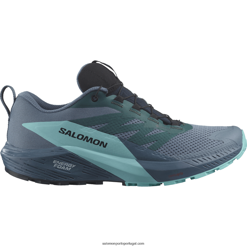 Salomon tênis de corrida masculino - sense ride 5 gore-tex 04D6V81445 carbono/radiância azul/azul china