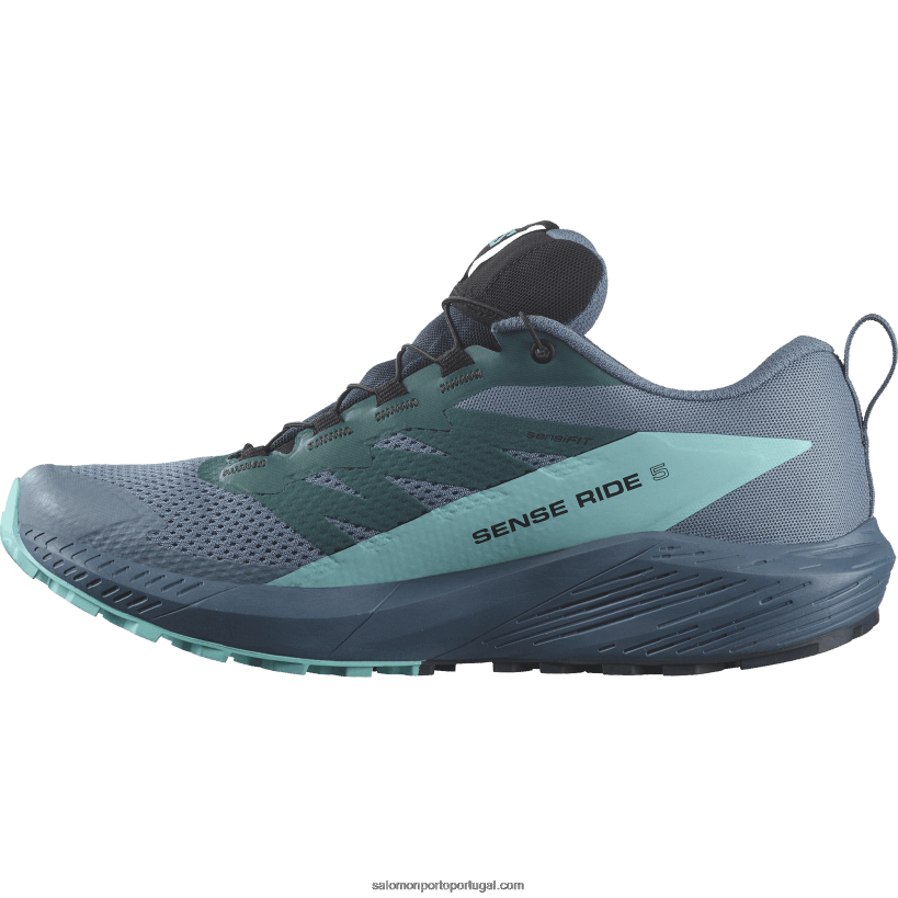 Salomon tênis de corrida masculino - sense ride 5 gore-tex 04D6V81445 carbono/radiância azul/azul china