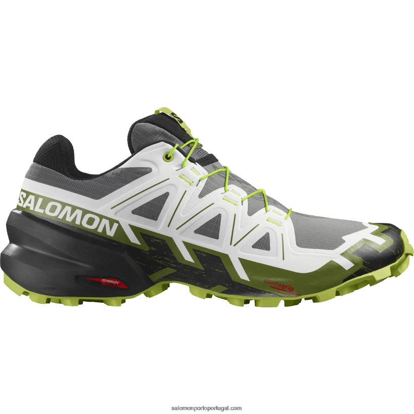 Salomon tênis de corrida masculino - speedcross 6 04D6V81457 cal preto/branco/ácido