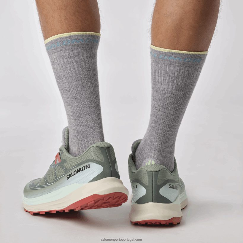 Salomon tênis de corrida masculino - ultra glide 2 04D6V81440 Almofada de lírio/água branqueada/molho picante