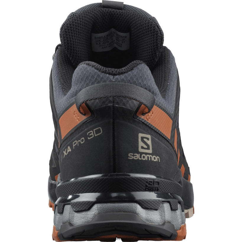 Salomon tênis de corrida masculino - xa pro 3d v8 gore-tex 04D6V81481 ébano/caramelo café/preto