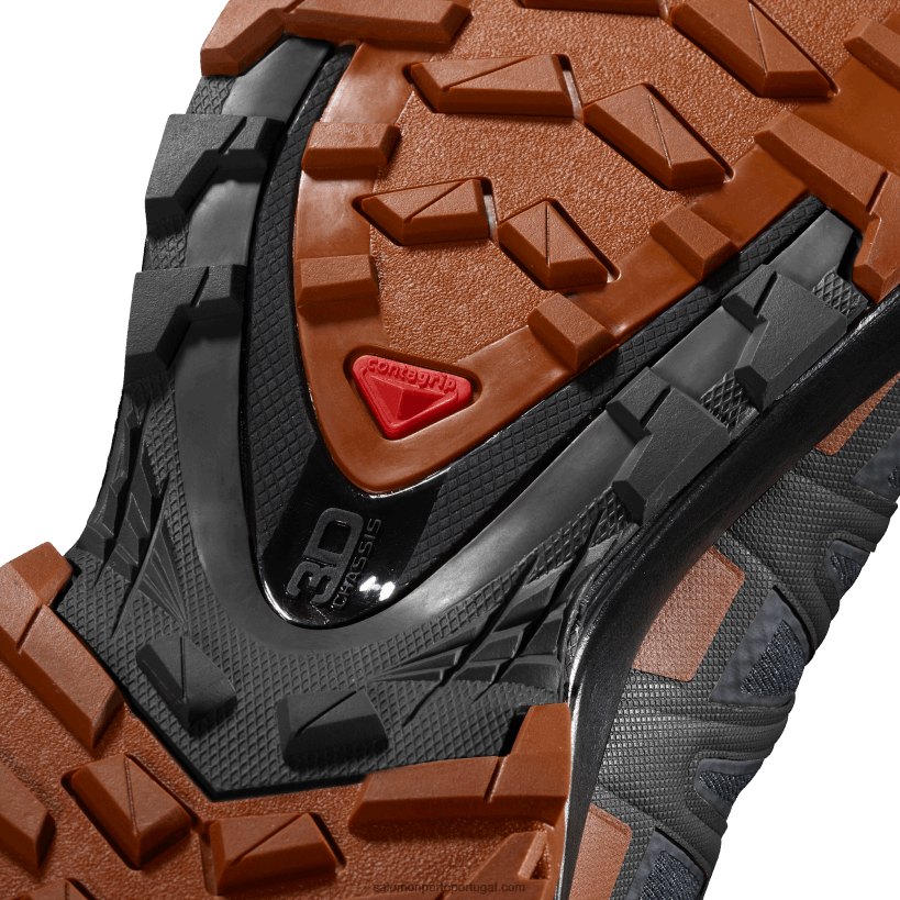 Salomon tênis de corrida masculino - xa pro 3d v8 gore-tex 04D6V81481 ébano/caramelo café/preto