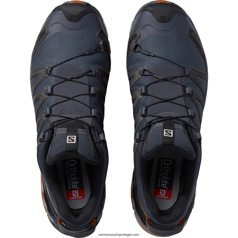 Salomon tênis de corrida masculino - xa pro 3d v8 gore-tex 04D6V81481 ébano/caramelo café/preto