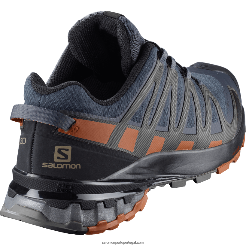 Salomon tênis de corrida masculino - xa pro 3d v8 gore-tex 04D6V81481 ébano/caramelo café/preto