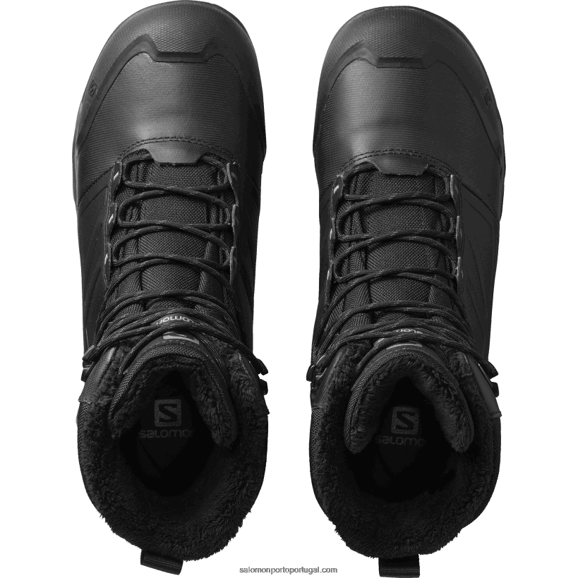 Salomon botas de inverno masculinas - toundra pro clima à prova d'água 04D6V81079 preto/ímã