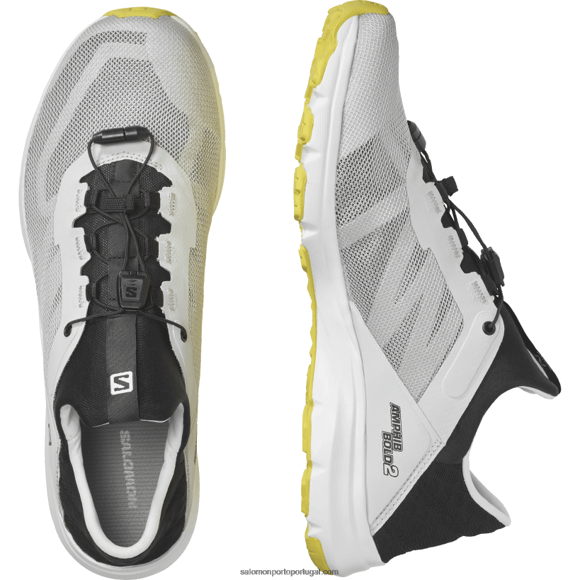 Salomon sandálias de homem - amphib bold 2 04D6V81081 pedra lunar/preto/botão de ouro