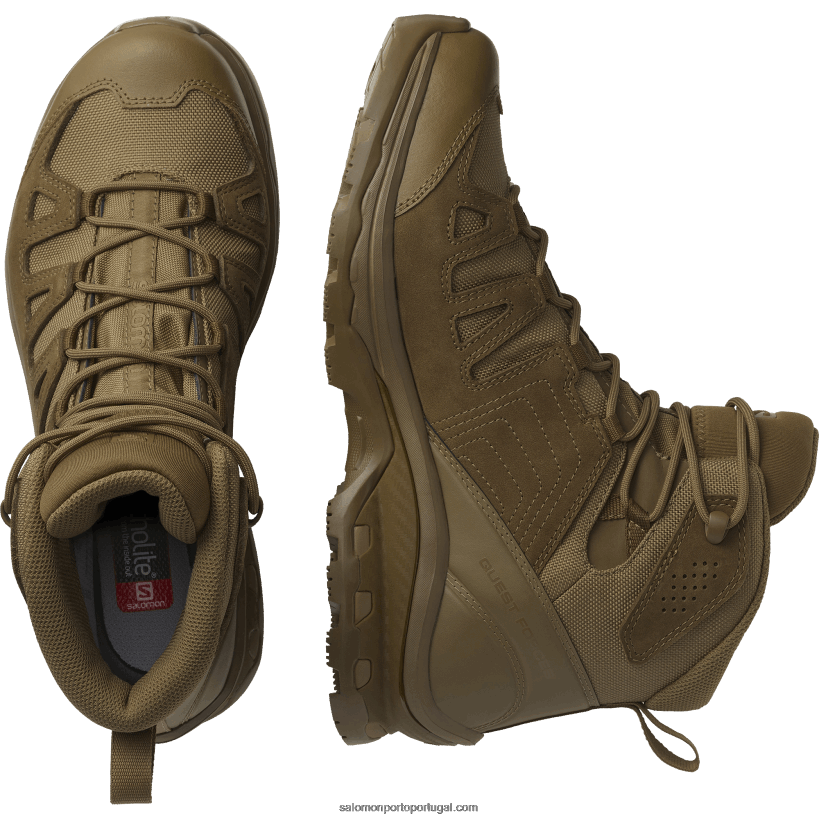 Salomon sapatos masculinos das forças - busca forças principais gore-tex 04D6V81084 marrom coiote