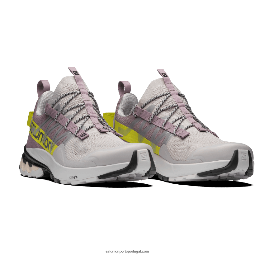 Salomon sapatos esportivos masculinos - capa xa 04D6V8210 cinzas de rosas/codorna/beijo do sol