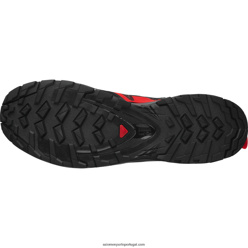 Salomon sapatos esportivos masculinos - capa xa 04D6V8212 preto/sombra tranquila/tomate cereja