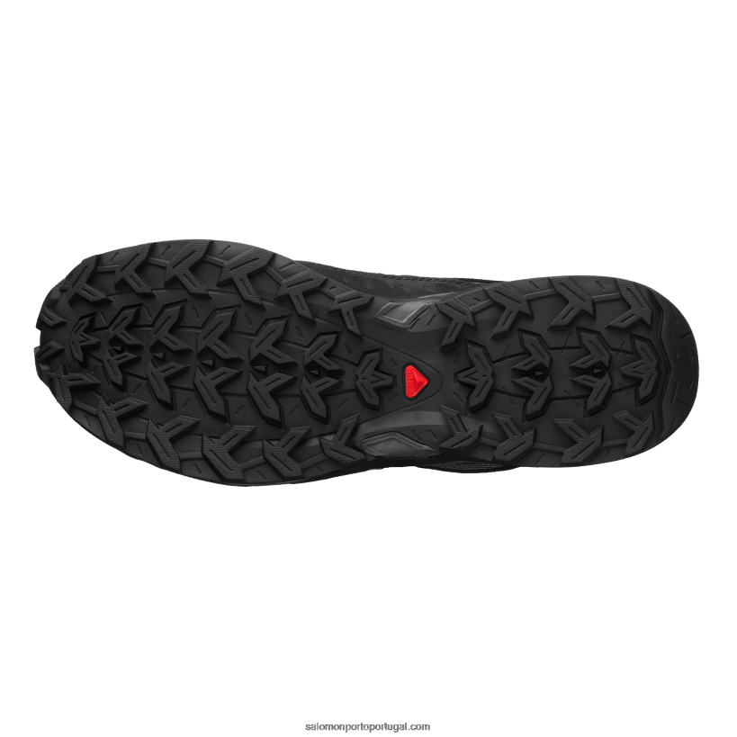 Salomon sapatos esportivos masculinos - couro baixo abrigo 04D6V8171 preto/ímã