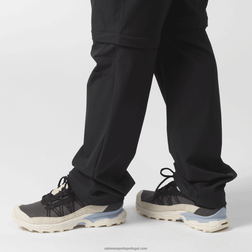 Salomon sapatos esportivos masculinos - couro baixo abrigo 04D6V8173 ameixa de chocolate/gelo de baunilha/azul zen