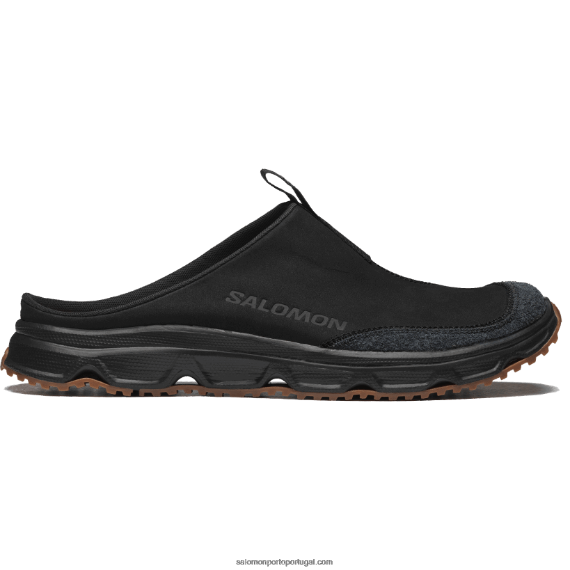 Salomon sapatos esportivos masculinos - couro slide rx avançado 04D6V8183 preto/goma8