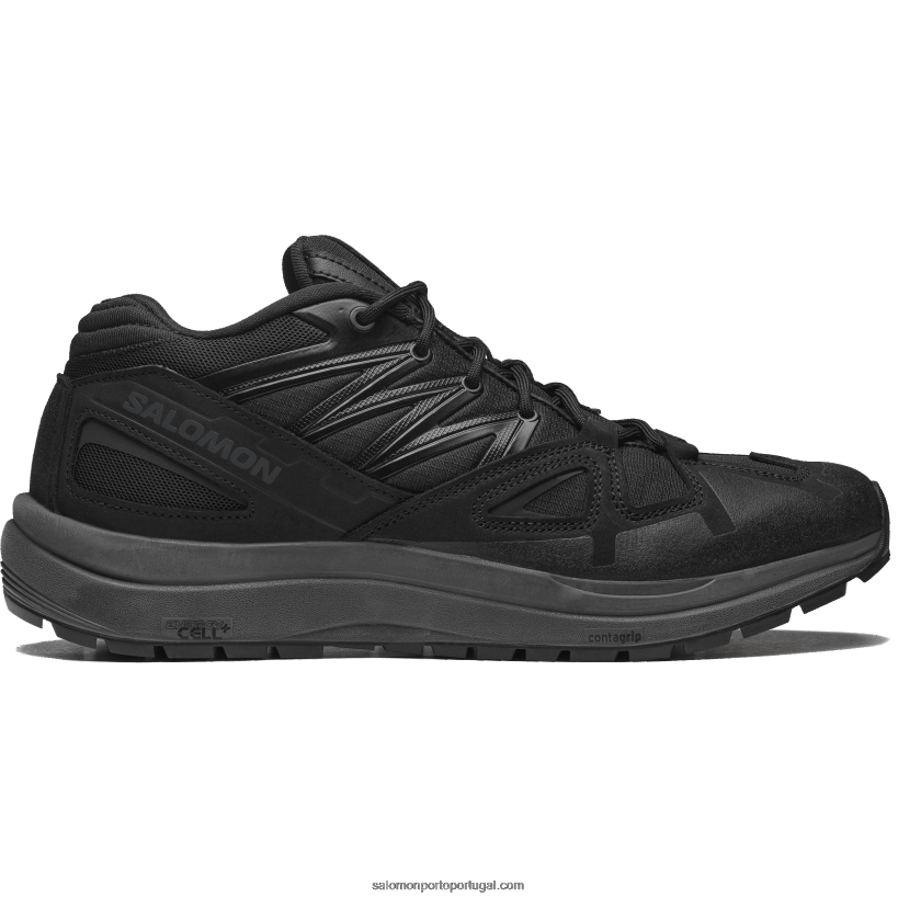 Salomon sapatos esportivos masculinos - odyssey 1 couro avançado 04D6V8220 preto/ébano