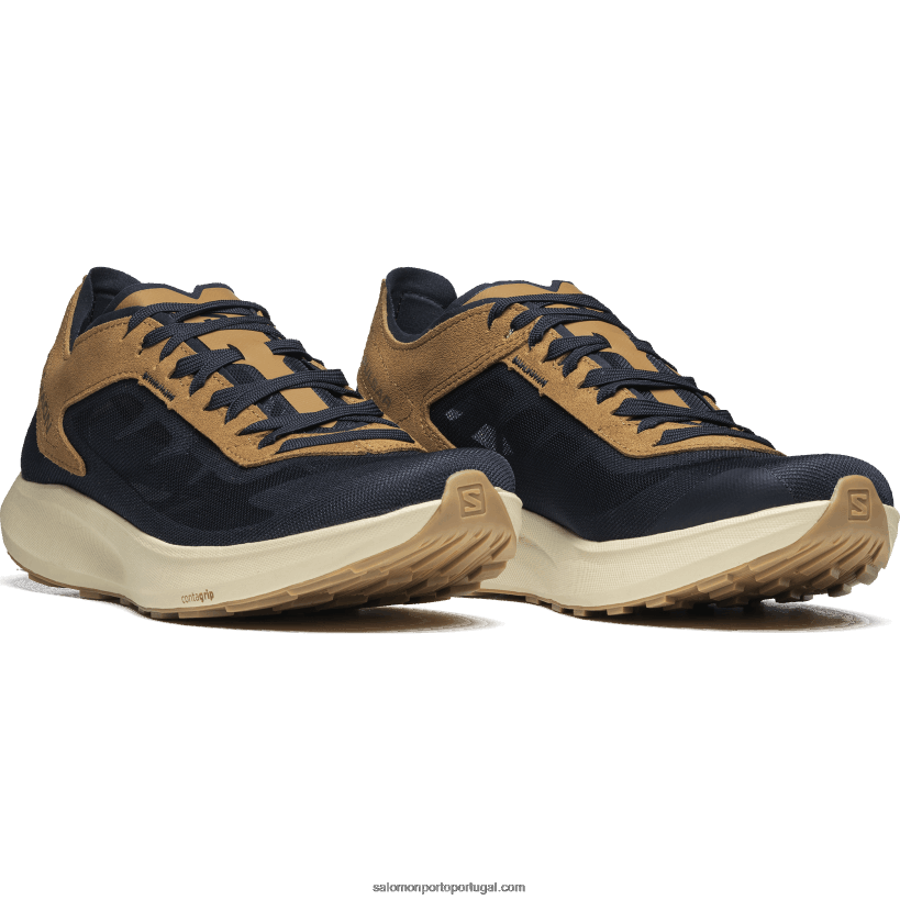 Salomon sapatos esportivos masculinos - pulsar prg 04D6V8157 safira escura/borracha/gelo de baunilha