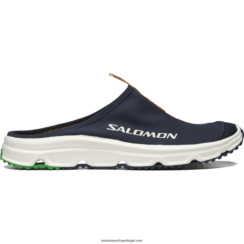 Salomon sapatos esportivos masculinos - rx slide 3.0 04D6V8155 safira escura/borracha/verde alegre