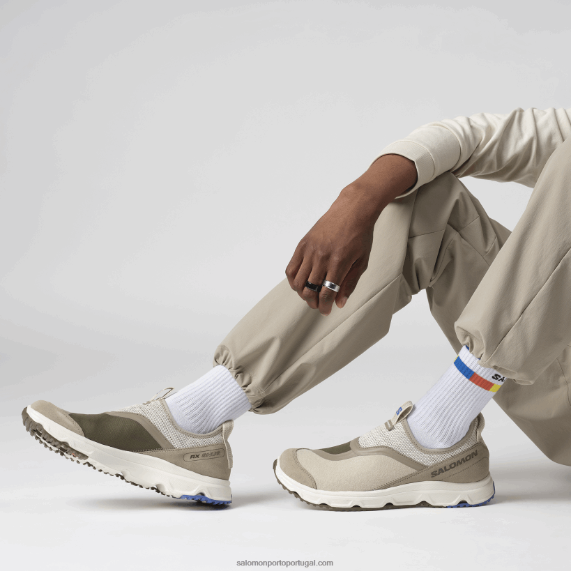 Salomon sapatos esportivos masculinos - rx snug winter adventures 04D6V8162 cáqui vintage/cinza pena/marrom major