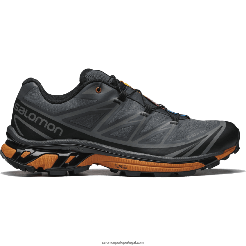 Salomon sapatos esportivos masculinos - utilitário xt-6 gore-tex 04D6V8126 preto/ébano/marmelada