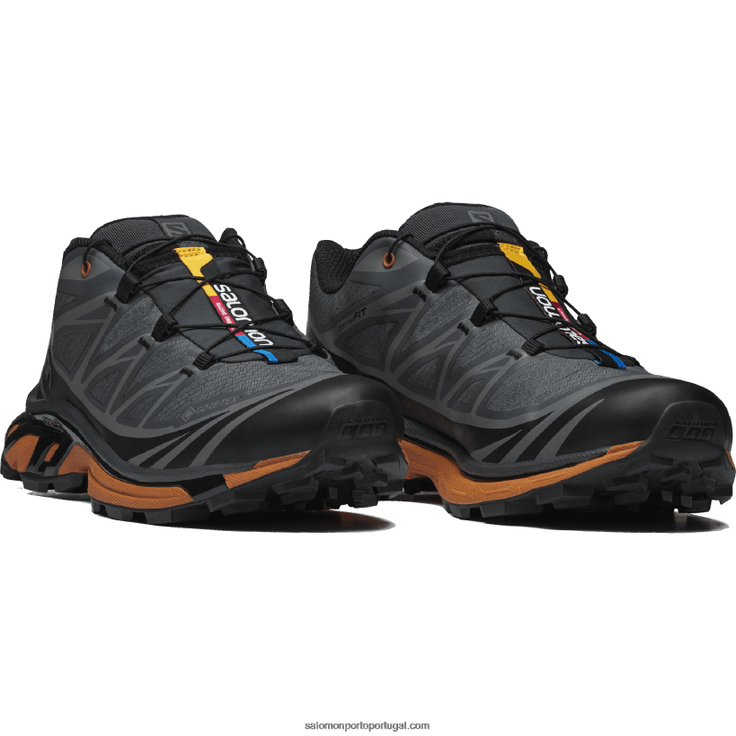 Salomon sapatos esportivos masculinos - utilitário xt-6 gore-tex 04D6V8126 preto/ébano/marmelada