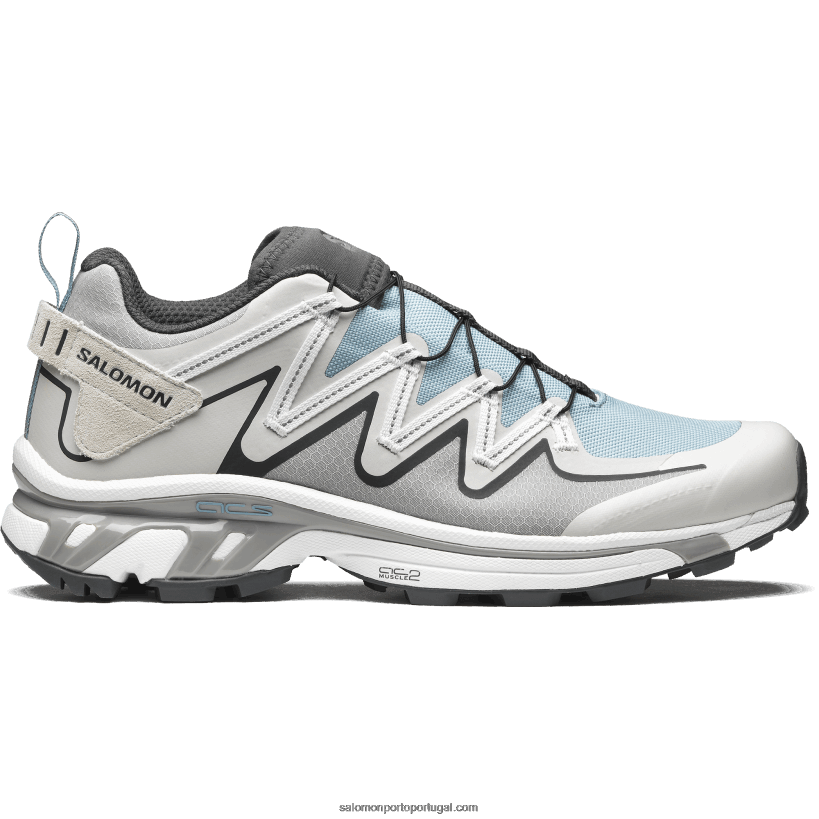 Salomon sapatos esportivos masculinos - utilitário xt-rush 04D6V8124 rocha lunar/branco/pedra azul