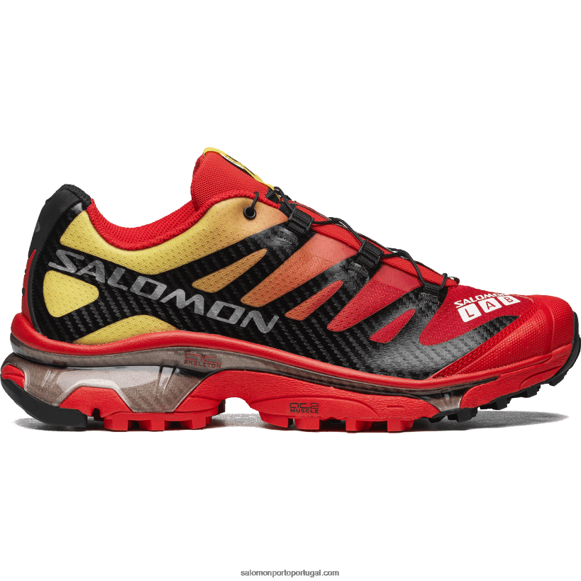 Salomon sapatos esportivos masculinos - xt-4 og 04D6V863 vermelho ardente/preto/amarelo império