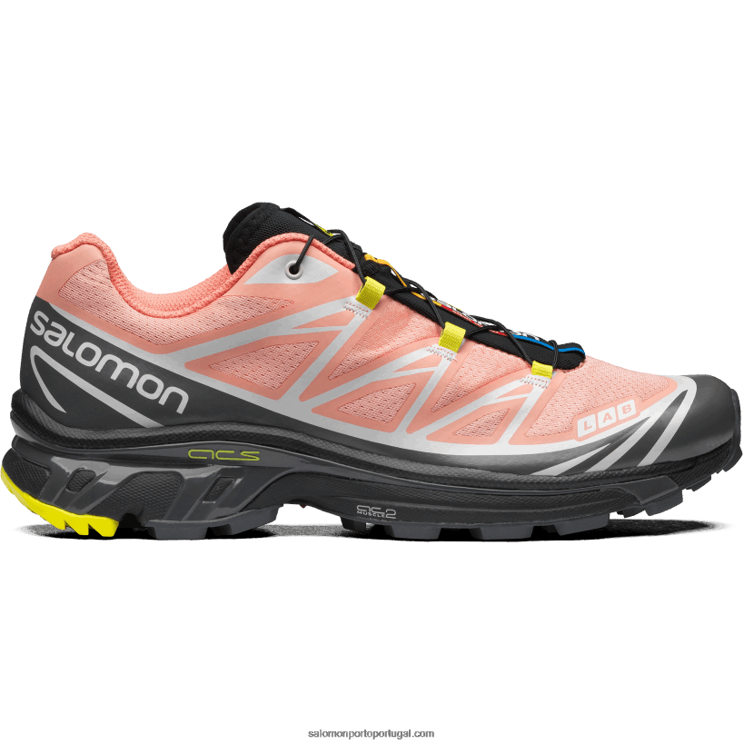 Salomon sapatos esportivos masculinos - xt-6 04D6V872 dália florescendo/monumento/preto