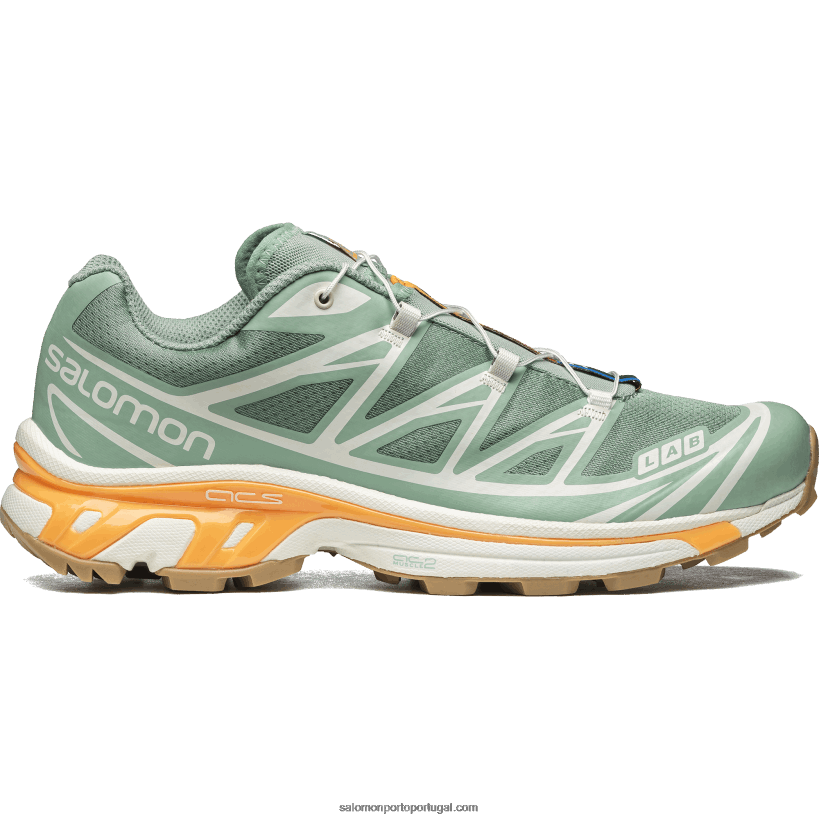 Salomon sapatos esportivos masculinos - xt-6 04D6V875 granito verde/aquífero/laranja ardente