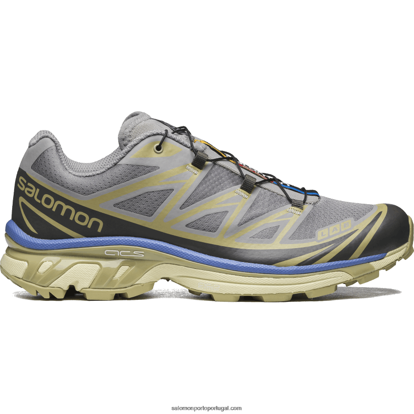 Salomon sapatos esportivos masculinos - xt-6 04D6V876 gaivota/céu granada/verde acinzentado