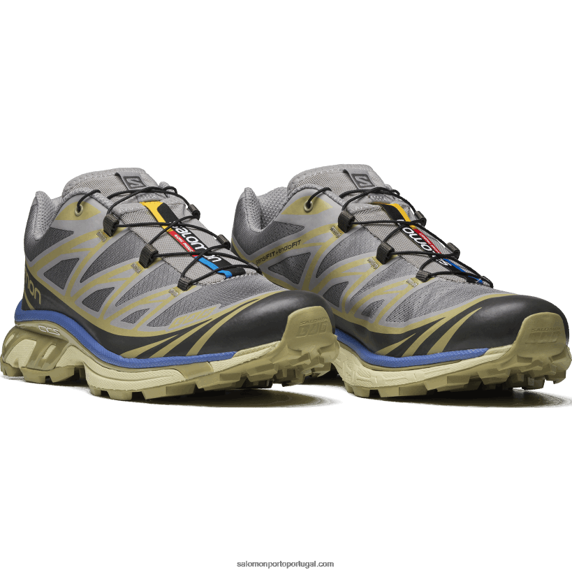 Salomon sapatos esportivos masculinos - xt-6 04D6V876 gaivota/céu granada/verde acinzentado